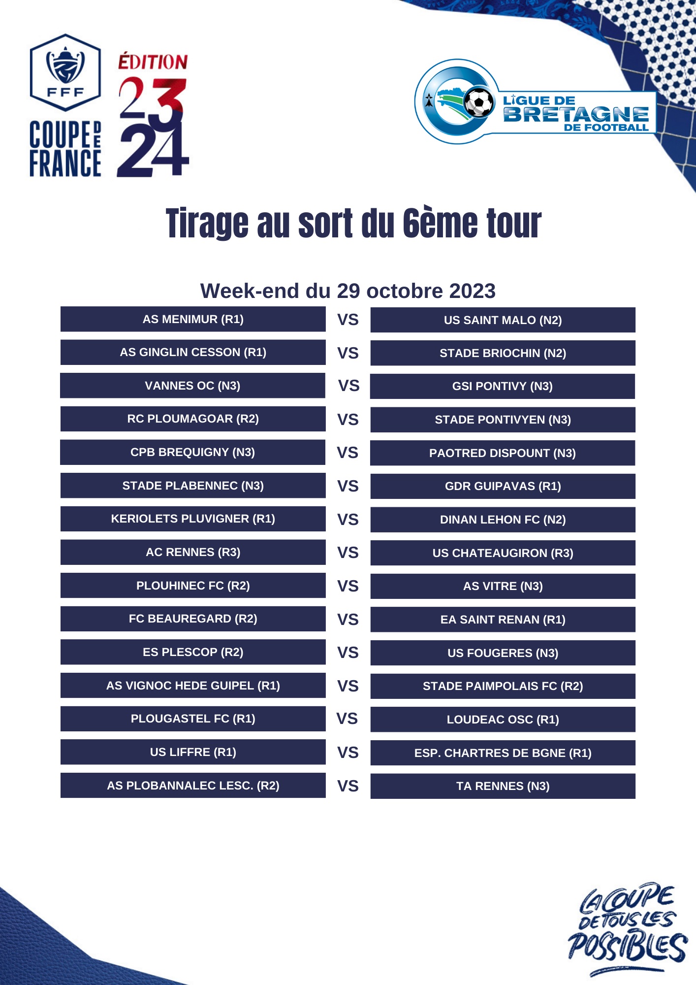 Actualité 6ème Tour Coupe De France 2023 2024 Le Club Football As St Eloi La Vraie 8526